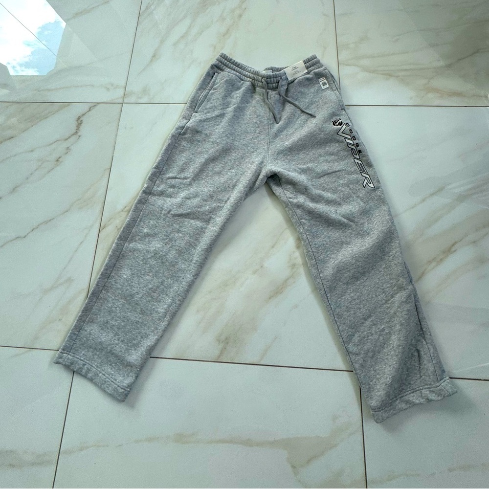 Gray Jogger Pants with Logo